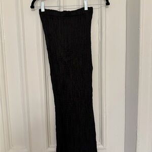 Mame Kurogouchi Black Textured Maxi Skirt